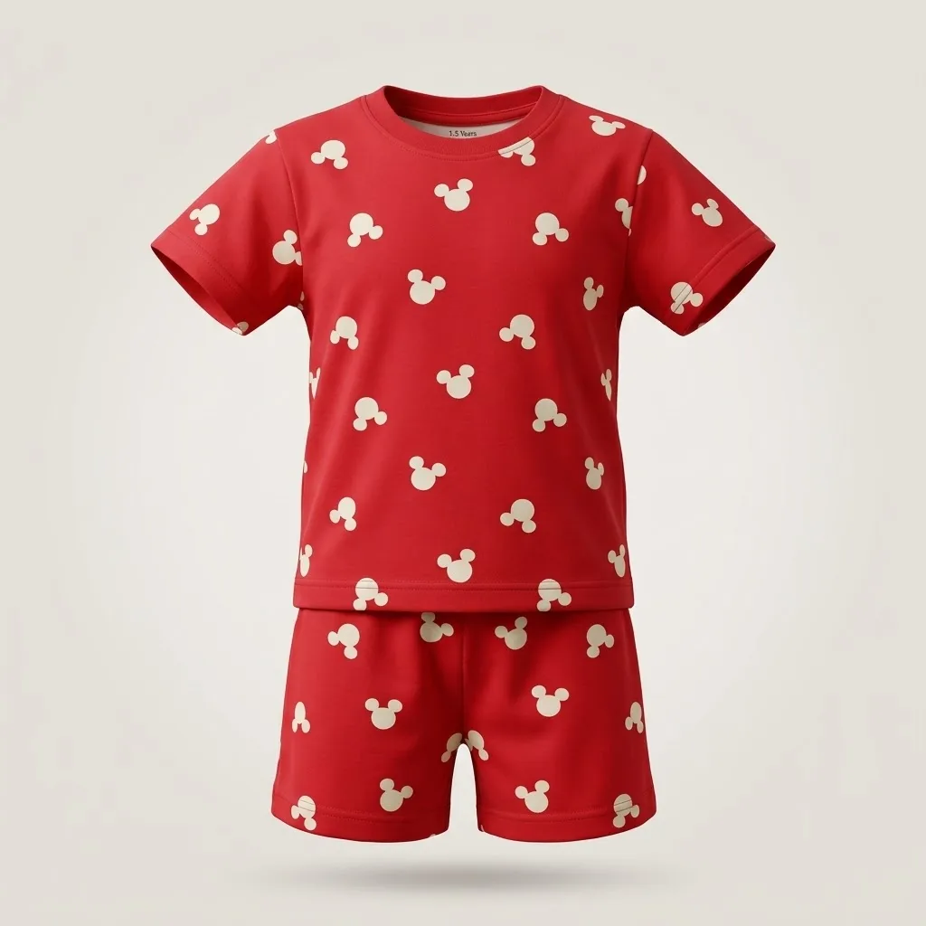 2-Piece Separate Set (Short Sleeve Tee + Shorts), style FZ-ST-0169 at FIZZI Fashion