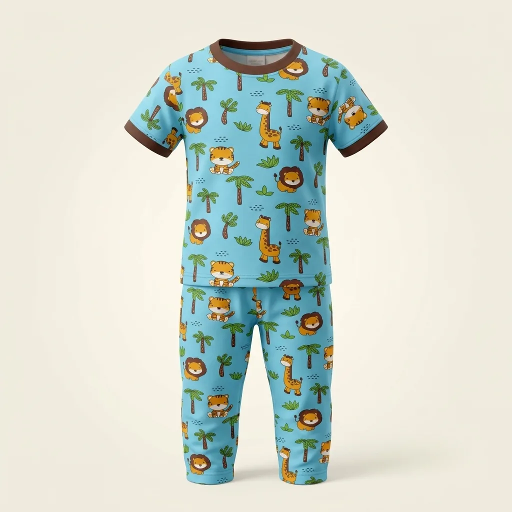 Jungle Safari Pajama Set, style FZ-ST-0159 at FIZZI Fashion
