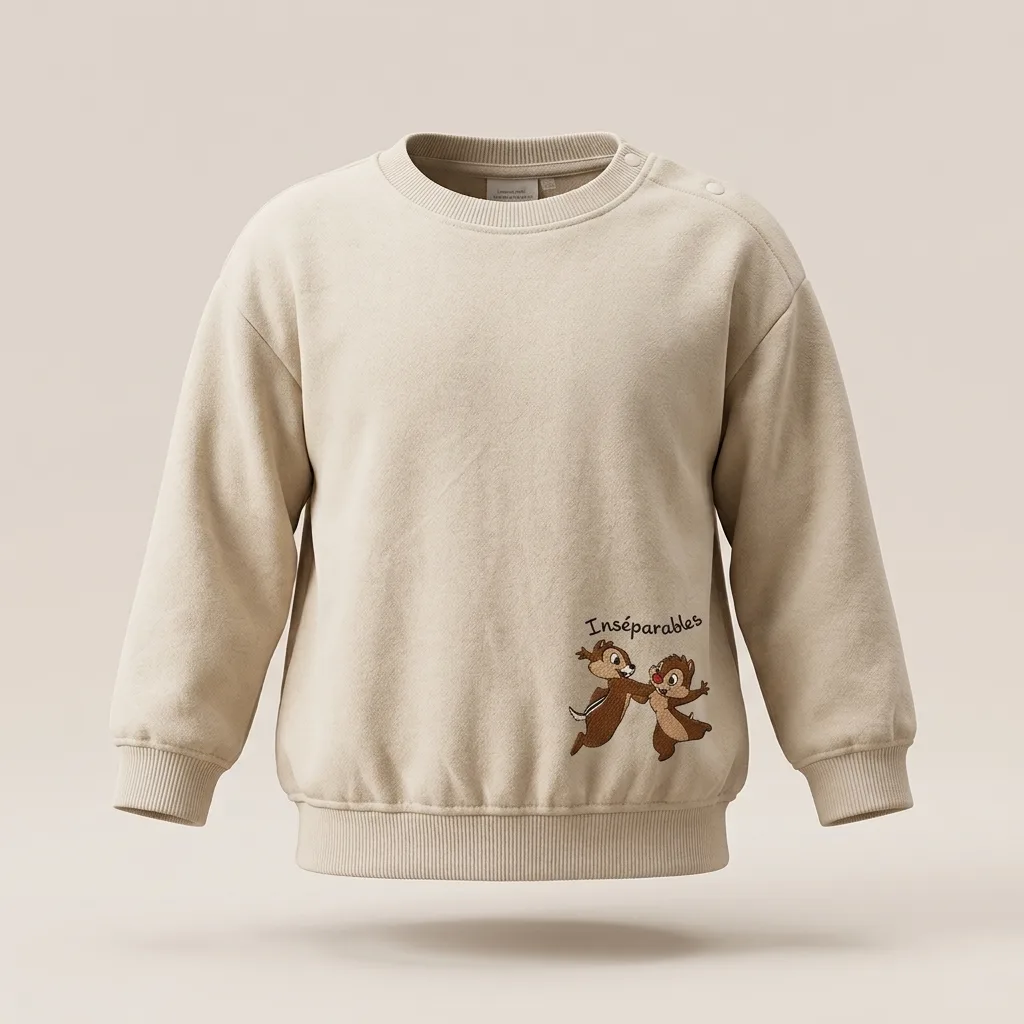 Baby Chip 'n' Dale Graphic Crewneck Sweatshirt, style FZ-SW-0070 at FIZZI Fashion