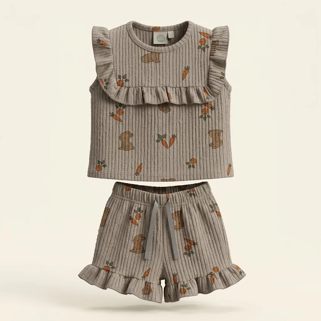 Taupe Girls Set / Co-Ord, style FZ-ST-0113 at FIZZI Fashion