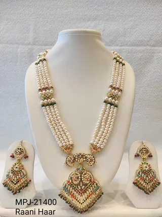 White & Multicolour — Raani Haar