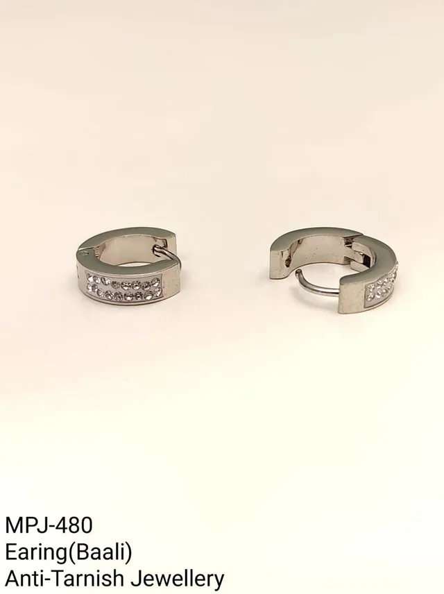 Silver — Hoop Earrings — Silver