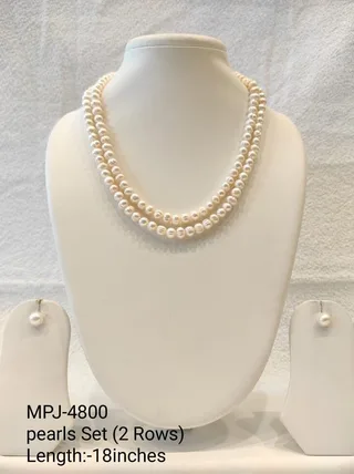 Pearl Bead Necklace Set